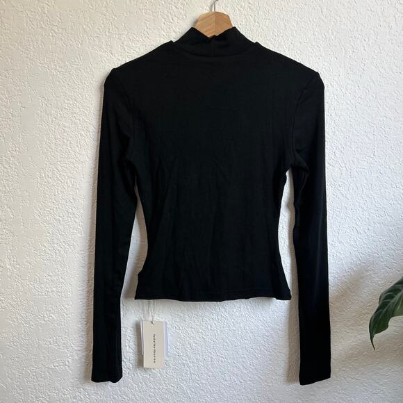 Commense Mock Neck Corset Piping Long Sleeve Top S NWT - Picture 7 of 7